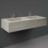 RAK Precious 1230x470 2th Travertino Console Wall Hung Wash Basin - PRECT12347102A