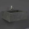 RAK Precious 630x470 1th Behind Grey Wall Hung Wash Basin - PRECT06347104A