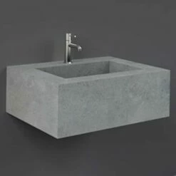 RAK Precious 630x470 1th Surface Cool Grey Wall Hung Wash Basin - PRECT06347103A