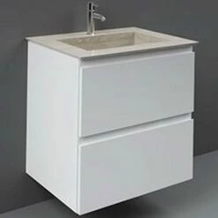 RAK Precious 630x470 1th Travertino Ivory Drop-In Wash Basin -PREOC06347102A