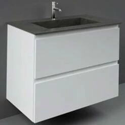 RAK Precious 830x470 1th Behind Grey Drop-In Wash Basin - PREOC08347104A