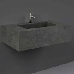 RAK Precious 830x470 1th Behind Grey Wall Hung Wash Basin - PRECT08347104A