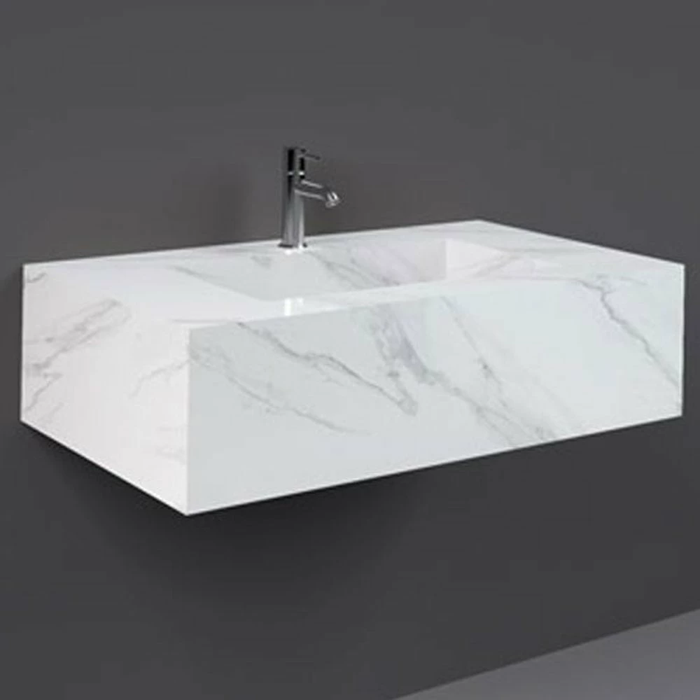 RAK Precious 830x470 1th Carrara Console Wall Hung Wash Basin - PRECT08347100A 1 RAK Precious 830x470 1th Carrara Console Wall Hung Wash Basin - PRECT08347100A