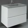 RAK Precious 830x470 1th Cool Grey Drop-In Wash Basin - PREOC08347103A