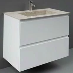 RAK Precious 830x470 1th Travertino Ivory Drop-In Wash Basin -PREOC08347102A