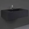 RAK Precious 830x470 1th Uni Dark Black Wall Hung Wash Basin - PRECT08347105A