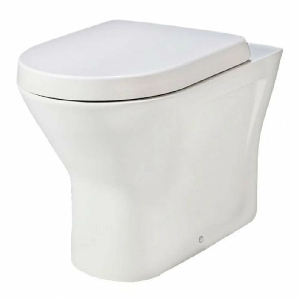RAK Resort White Back To Wall Rimless Extended Height Toilet Pan & Seat 1 RAK Resort White Back To Wall Rimless Extended Height Toilet Pan & Seat