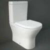 Rak Resort White Rimless Mini Close Coupled Toilet Pan, Cistern & Seat