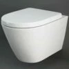 RAK Resort White Wall Hung Rimless Toilet Pan & Soft Close Seat - RSTWHPAN/SC