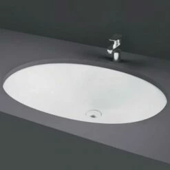 RAK Rosa Alpine White Undermount Wash Basin 500mm - ROSAVB50