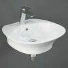 RAK Sensation 500x460 1th Alpine White Wall Hung Basin - SENWB5001AWHA