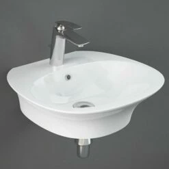 RAK Sensation 550x460 1th Alpine White Wall Hung Basin - SENWB5501AWHA