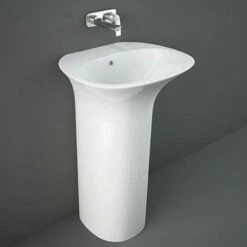 RAK Sensation 550x460 Alpine White Full Pedestal Basin - SENFS5500AWHA