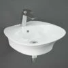 RAK Sensation 600x460 1th Alpine White Wall Hung Basin - SENWB6001AWHA