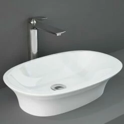 RAK Sensation Alpine White Sit-On Countertop Basin - SENCT6000AWHA