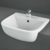 RAK Series 600 420x350 1th Alpine White Semi-Recessed Basin - S60042SR1