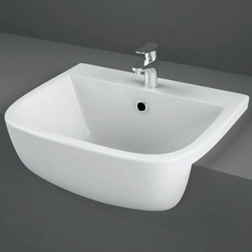 RAK Series 600 420x350 1th Alpine White Semi-Recessed Basin - S60042SR1 1 RAK Series 600 420x350 1th Alpine White Semi-Recessed Basin - S60042SR1