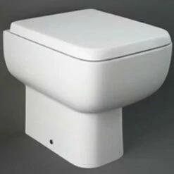 RAK Series 600 White Back To Wall Toilet Pan & Urea Seat - S600BTWPAN/014