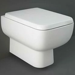 RAK Series 600 White Wall Hung Toilet Pan & Urea Seat - SE17AWHA/014