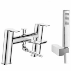 RAK Sport Chrome Deck Mounted Bath Shower Mixer Tap & Handset - RAKSPO3005
