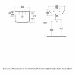 RAK Summit 400x310 1th Alpine White Cloakroom Wash Basin - SUM40BAS1 5 RAK Summit 400x310 1th Alpine White Cloakroom Wash Basin - SUM40BAS1 -HANSGROHE Shop rak summit 400x310 1th alpine white cloakroom wash basin sum40bas1 p41208 203195 image