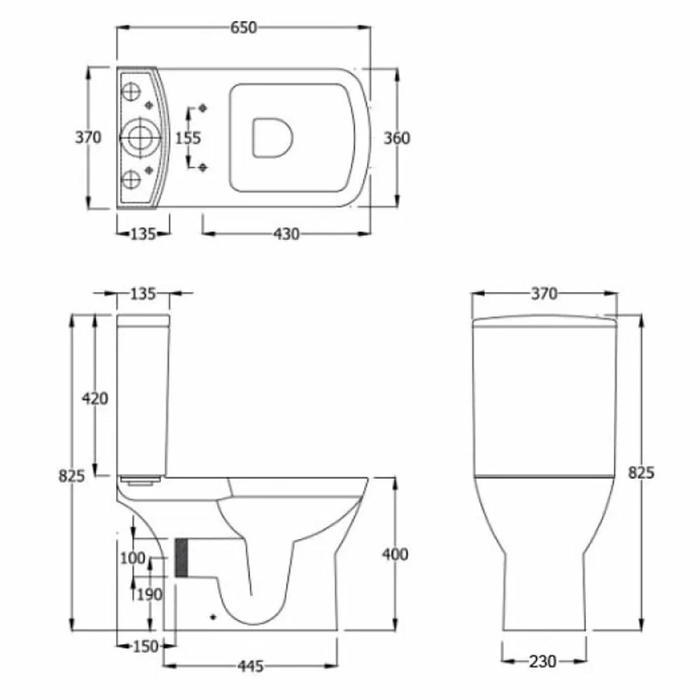 RAK Summit Alpine White Close Coupled Toilet Pan, Cistern & Urea Seat - SUMPAKSC 2 RAK Summit Alpine White Close Coupled Toilet Pan, Cistern & Urea Seat - SUMPAKSC - Image 2
