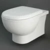 RAK Tonique Whiite Rimless Wall Hung Toilet Pan & Urea Seat - TONWHPAN/SC