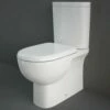 RAK Tonique White Close Coupled Toilet Pan, Cistern & Urea Seat - TONBTWPAK015