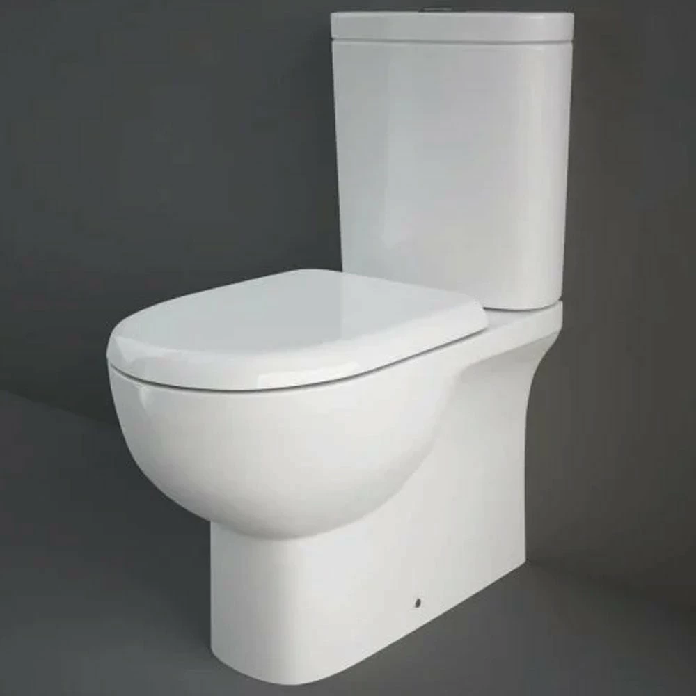 RAK Tonique White Close Coupled Toilet Pan, Cistern & Urea Seat - TONBTWPAK015 1 RAK Tonique White Close Coupled Toilet Pan, Cistern & Urea Seat - TONBTWPAK015