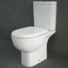 RAK Tonique White Close Coupled Toilet Pan, Cistern & Urea Seat - TONPAK015