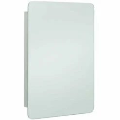 RAK Uno White Single Door Bathroom Mirror Cabinet 660x460mm - 12SL366A