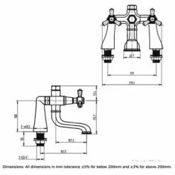 Front Page -HANSGROHE Shop rak washington chrome 3 handle bath filler tap rakwtn3004 p41359 203763 image