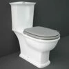 RAK Washington White Close Coupled Toilet Pan, Cistern & Seat - WASPAK503