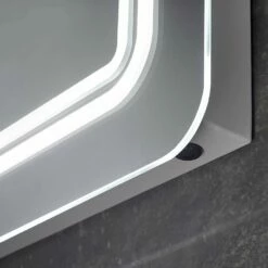 Sensio Shannon 700x500mm Cool White Soft Edge Diffused LED Mirror -HANSGROHE Shop sensio shannon 700x500mm cool white soft edge diffused led mirror p55049 249035 image