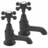 Tre Mercati Allora Black Bath Taps (Pair) TM10020-MB