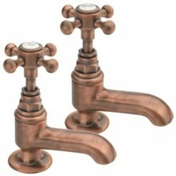 Tre Mercati Allora Copper Basin Taps (Pair) TM10010-CO