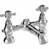 Vibrance Vogue Polished Chrome Twin Lever Bath Filler Tap
