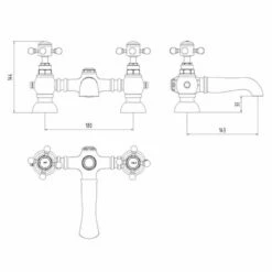 Front Page -HANSGROHE Shop vibrance vogue polished chrome twin lever bath filler tap p47554 224674 image