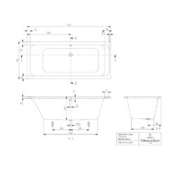 Villeroy & Boch Architectura Rectangular Bath Duo, Alpin, 1800x800 -HANSGROHE Shop villeroy boch architectura rectangular bath duo alpin 1800x800 p66309 286086 image