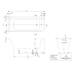 Villeroy & Boch Architectura Rectangular Bath Solo, Alpin, 1600x700 7 Villeroy & Boch Architectura Rectangular Bath Solo, Alpin, 1600x700 -HANSGROHE Shop villeroy boch architectura rectangular bath solo alpin 1600x700 p66303 286061 image