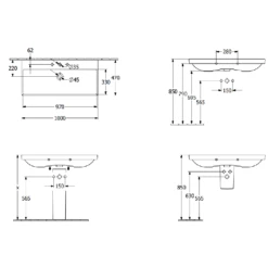 Villeroy & Boch Avento 1000x470 1th White Basin & Semi Pedestal 7 Villeroy & Boch Avento 1000x470 1th White Basin & Semi Pedestal -HANSGROHE Shop villeroy boch avento 1000x470 1th white basin semi pedestal p66046 285192 image
