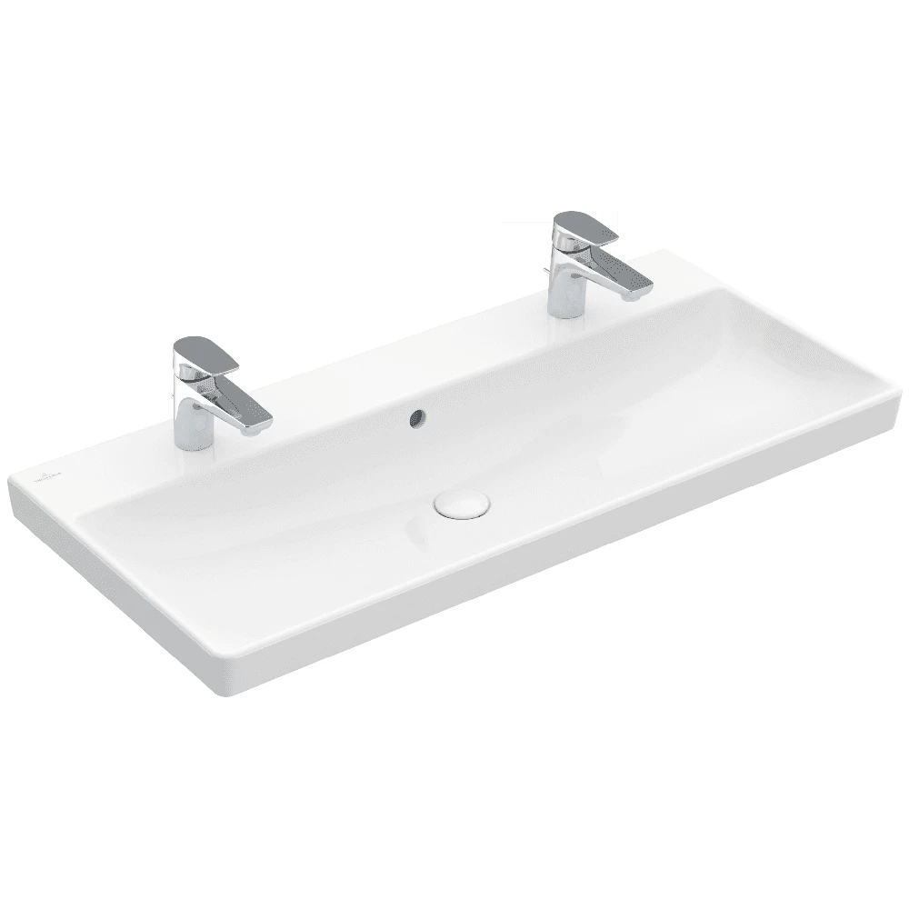 Villeroy & Boch Avento 1000x470 2th White Basin & Semi Pedestal 1 Villeroy & Boch Avento 1000x470 2th White Basin & Semi Pedestal