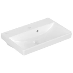 Villeroy & Boch Avento 550x370 1th White Basin & Semi Pedestal -HANSGROHE Shop villeroy boch avento 550x370 1th white basin semi pedestal p66042 285233 image