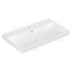 Villeroy & Boch Avento 800x470 1th White Basin & Semi Pedestal -HANSGROHE Shop villeroy boch avento 800x470 1th white basin semi pedestal p66044 285183 image