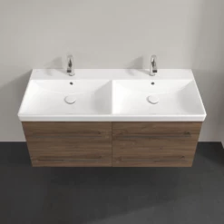 Villeroy & Boch Avento Arizona Oak 1200mm Wall Hung Vanity Unit & Double Basin -HANSGROHE Shop villeroy boch avento arizona oak 1200mm wall hung vanity unit double basin p66301 285175 image