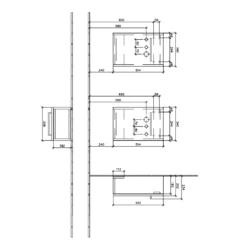 Villeroy & Boch Avento Arizona Oak 350mm Wall Hung Vanity Unit & Basin (Tap On Left) -HANSGROHE Shop villeroy boch avento arizona oak 350mm wall hung vanity unit basin tap on left p66062 285425 image