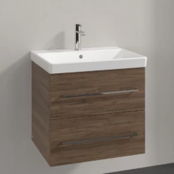 Villeroy & Boch Avento Arizona Oak 600mm Wall Hung Vanity Unit & Basin