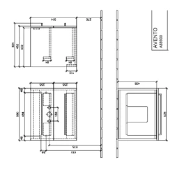 Villeroy & Boch Avento Arizona Oak 600mm Wall Hung Vanity Unit & Basin -HANSGROHE Shop villeroy boch avento arizona oak 600mm wall hung vanity unit basin p66234 285765 image