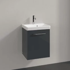 Villeroy & Boch Avento Crystal Grey 450mm Wall Hung Vanity Unit & Basin