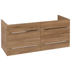 Villeroy & Boch Avento Oak Kansas 1200mm Wall Hung Vanity Unit & Double Basin -HANSGROHE Shop villeroy boch avento oak kansas 1200mm wall hung vanity unit double basin p66299 285875 image